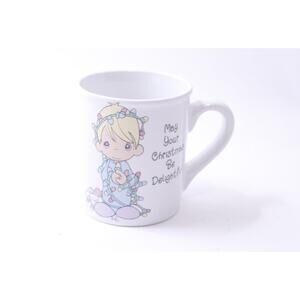 Precious Moments, May Your Christmas Be Delightful, Message Mug, A Boy with